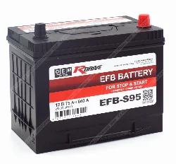 Аккумулятор RDrive OEM EFB-S95 Asia 75 Ач о.п. (28800-36110) Фото 1