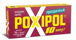 Холодная сварка Poxipol 14 мл (прозрачная) Фото 1