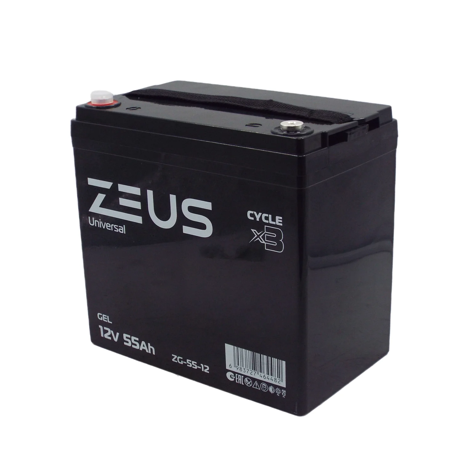 Аккумулятор ZEUS ZG-55-12 GEL (12V55Ah) универсальный Фото 1